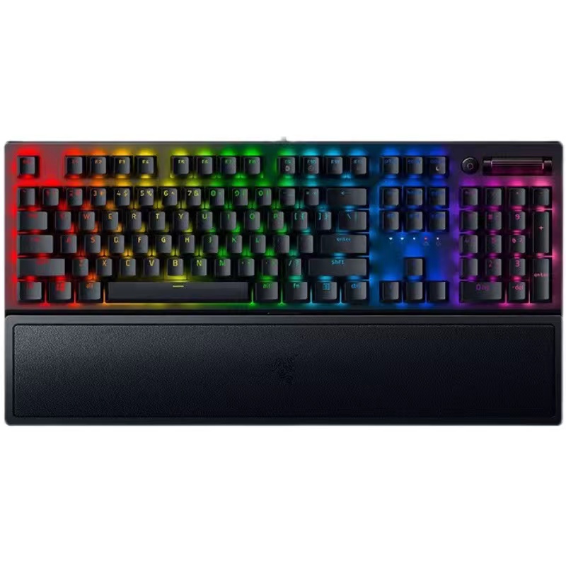 雷蛇（Razer） 黑寡妇蜘蛛V3 机械键盘有线键盘游戏键盘 RGB电竞少女馆 黑寡妇蜘蛛V3绿轴-104键