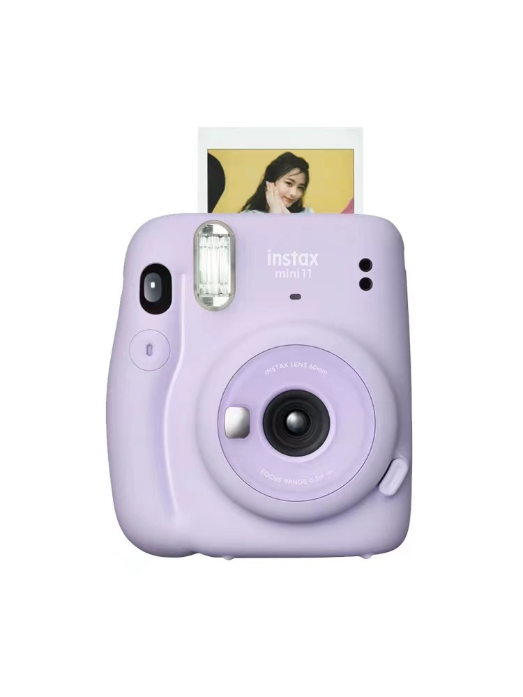 富士instax立拍立得 一次成像相机 mini11 丁香紫 含mini11专属配件盒